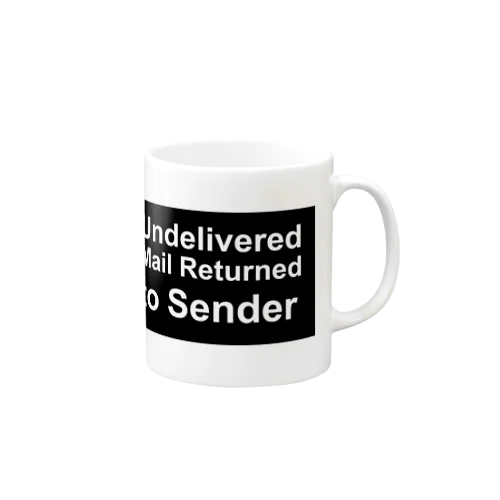 Undelivered  Mail Returned  to Sender-bk マグカップ