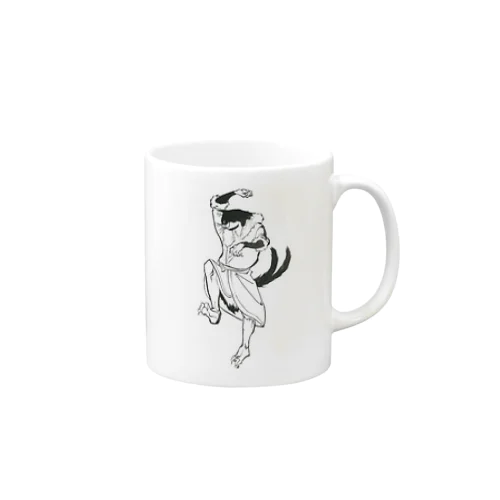 踊るハチワレニャンコ Mug