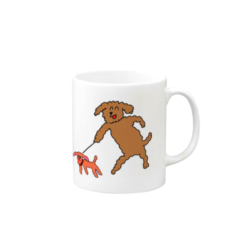 犬と犬おさんぽ Mug