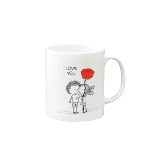 「I LOVE YOU」マグ マグカップ