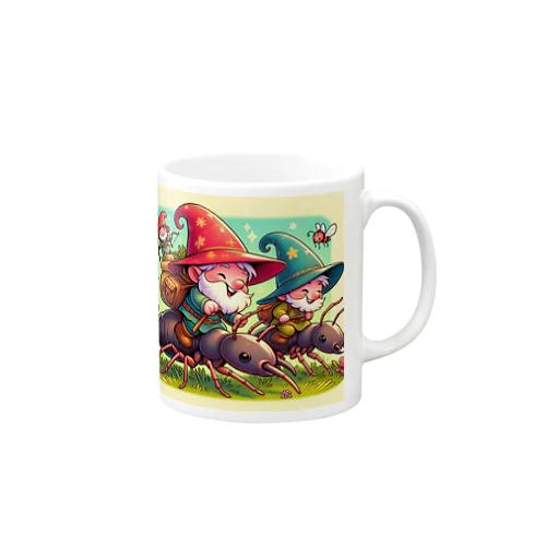 小人のチャックおじさんとベルおじさん Mug