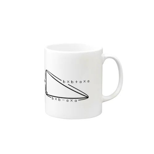 ピタゴラス三角形 Mug