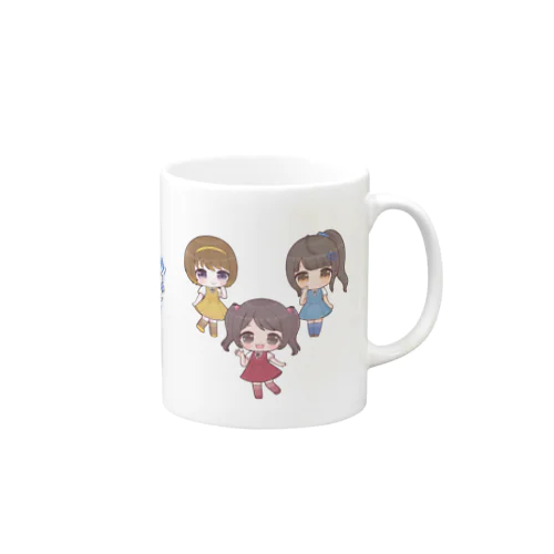 エリ💖ミキ💙スミレ💛JSちびちびB：ロゴ+メッセージ Mug