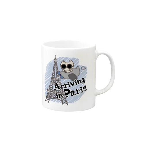 Arriving in Paris Mug