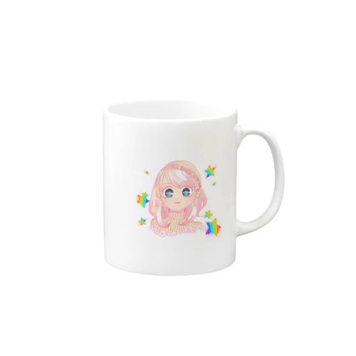 ピンクなレインボーな子 Mug