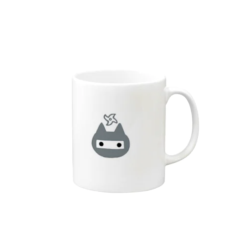 ねこにんじゃマグ(グレー) Mug