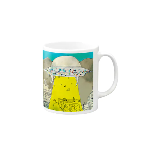 UFOの飛来 Mug