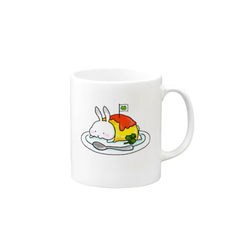 うさメルティ（オムライス） Mug