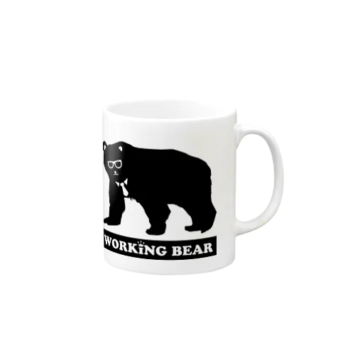 WORKING BEAR Black Logo マグカップ