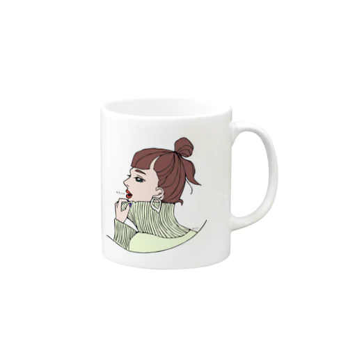 whiteちゃん Mug