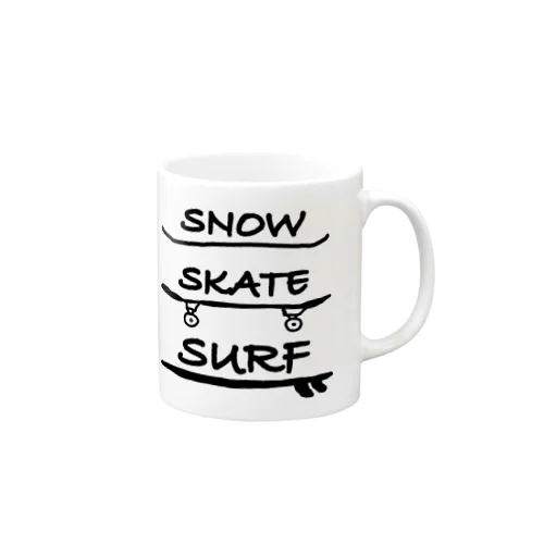 Snow Skate Surf マグカップ