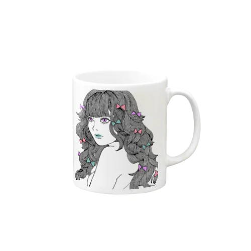 Ribbon girl Mug