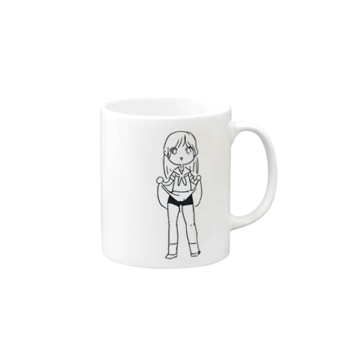 ちらりオンナノコ Mug