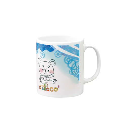 ファンシーくま、ねこ、うさぎのマグカップ Mug