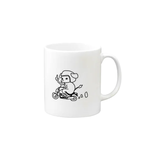 バイク犬 Mug