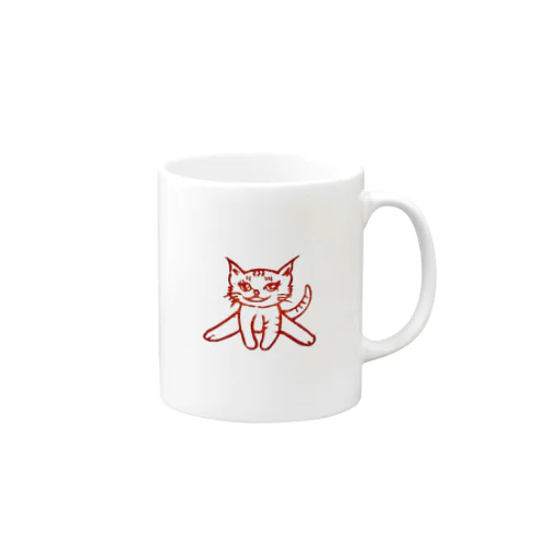 ヨガキャット（開脚前屈） Mug