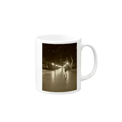 風景-夜の公園 Mug