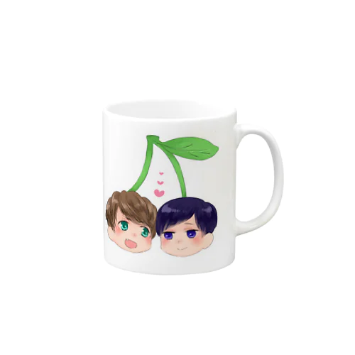 りくまさくらんぼマグ Mug