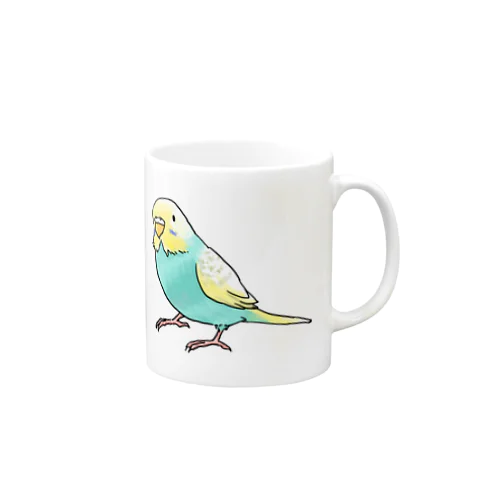 ごきげんセキセイインコ【まめるりはことり】 Mug