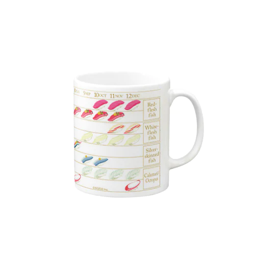 Seasonal Sushi（寿司） Mug