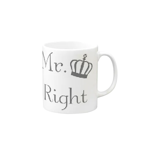 おしゃれな千鳥柄ファッションMr.Right Mug