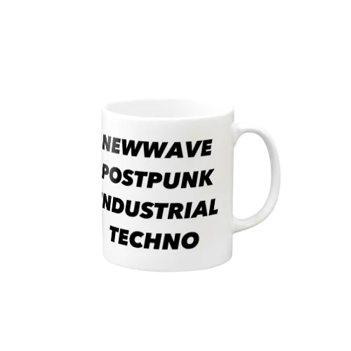 NEWWAVE POSTPUNK INDUSTRIAL TECHNO マグカップ