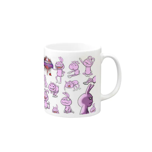 うさぎ野郎だらけのマグカップ Mug