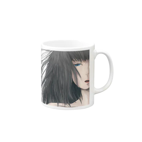 髪の長い女の子 Mug