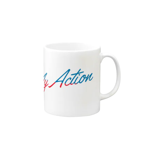 My Action Goods Red & Blue Mug