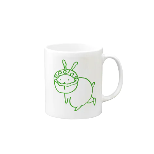 温泉うさぎ どろぼうVer.  Mug