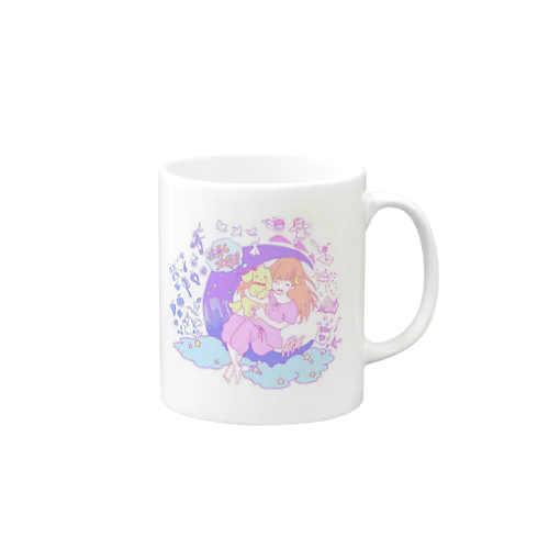 夜更し姫と早起き王子 Mug