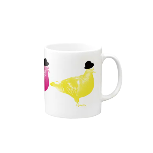 帽子をかぶった鳩 Mug