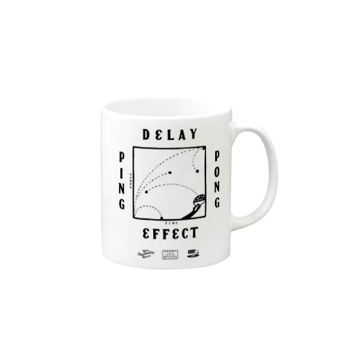 DELAY EFFECT BLACK マグカップ