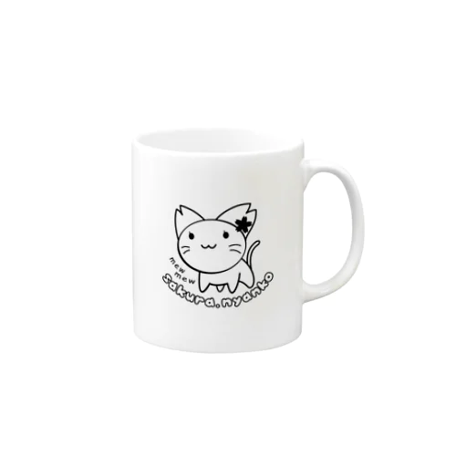 さくらにゃんこ Mug