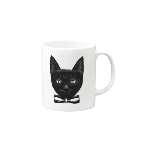 黒猫 Mug