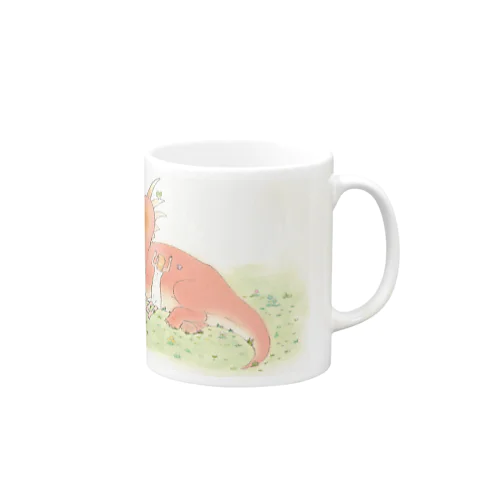 スティラコサウルスと女の子 Mug