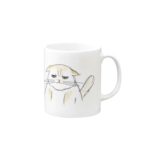 ふてぶてしい顔の猫のつがい Mug
