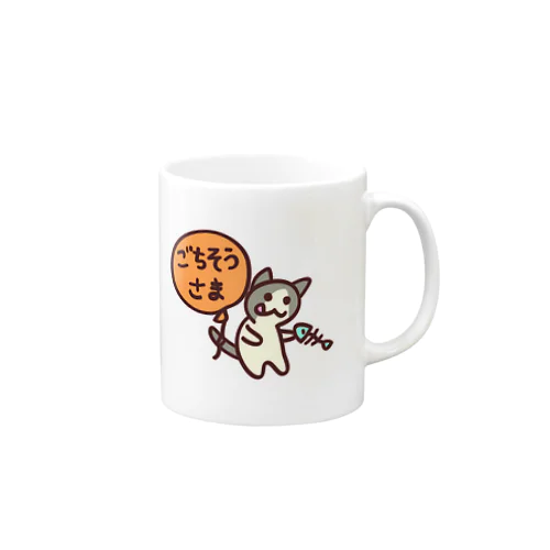 風船猫-マグ マグカップ