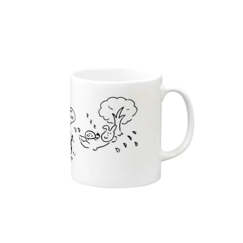 うさぎと亀、ひとやすみ Mug