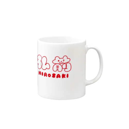 弘前 HIROSAKI 赤ロゴ（カップ） Mug