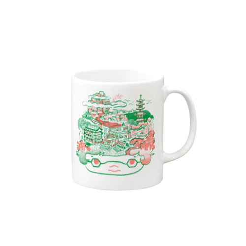 顔ちゃん　（仙人のいるまち） Mug