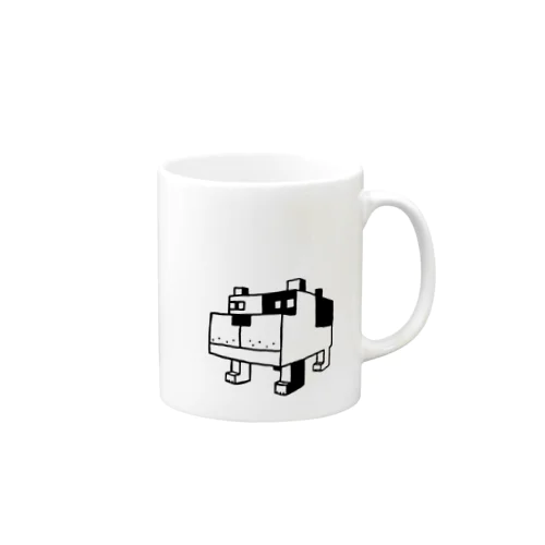 四角犬 Mug