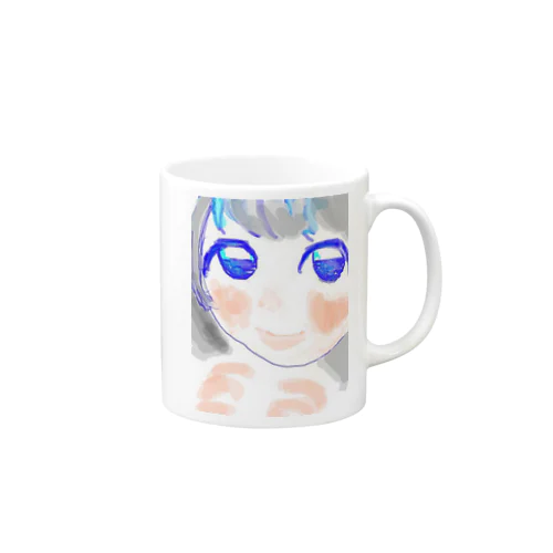 めから海が見える女の子 Mug