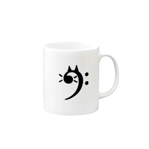 ヘ音記号ちゃん（猫） Mug