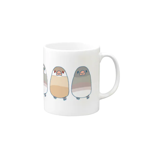 いろいろ文鳥さん Mug