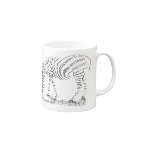 Typography zebra Mug