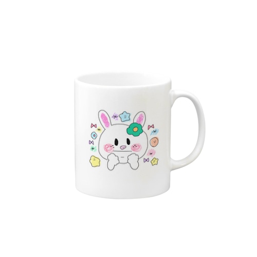 クールなうさぽ Mug