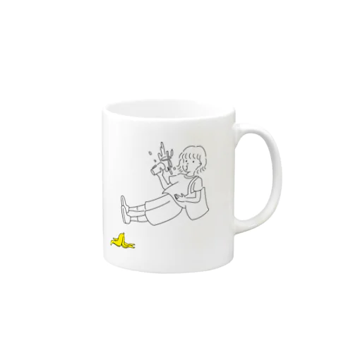 てこでも動かないバナナ Mug