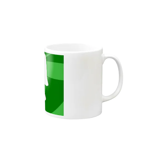 わたがしデザイン（緑・白） Mug