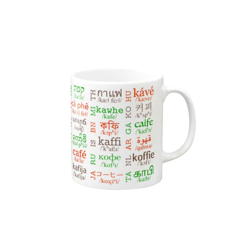 多言語コーヒー Mug